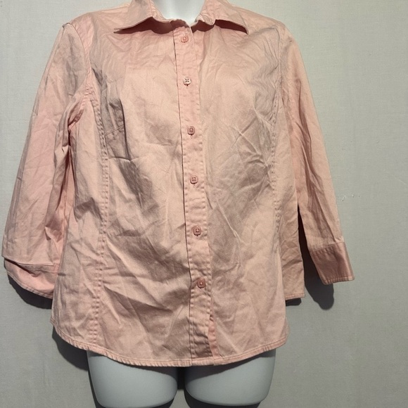 Van Heusen Pink Button Down Shirt Women's - Picture 1 of 3
